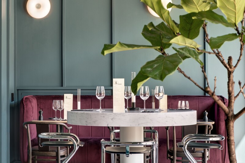 Ett dukat bord i Best Wester and linköping hotels restaurang
