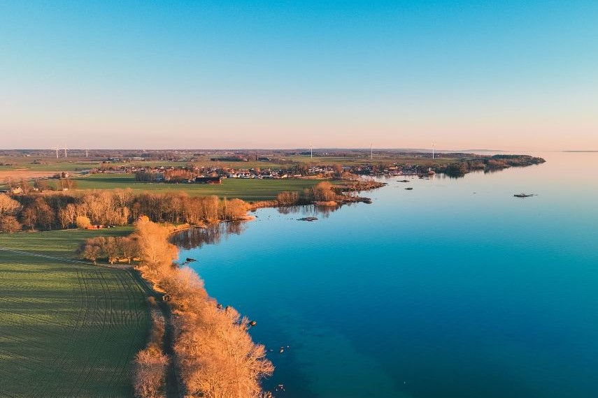 Utsikt över Vättern från Omberg